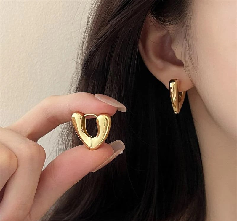 BTO Heart Ear Hoops Pair